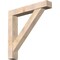 Ekena Millwork Traditional Craftsman Smooth Bracket w/ Offset Brace, Douglas Fir, 7 1/2"W x 46"D x 46"H BKT0806X46X46TRA04SDF - alternate 1